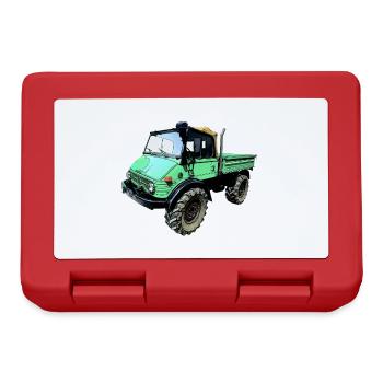 unimog 406 - Brotdose - Rot - Vorne