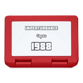 Année de naissance / Birth year - 1988 - Boîte à goûter - rouge - Devant