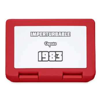Année de naissance / Birth year - 1983 - Boîte à goûter - rouge - Devant