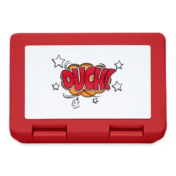 Au! Comic Style Bubble Graffiti Schriftzug - Brotdose - Rot - Vorne