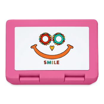 Smile - Brotdose - Pink - Vorne