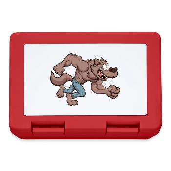 Laufender Werwolf - Brotdose - Rot - Vorne