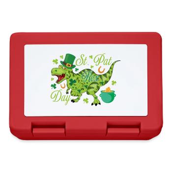 T-Rex de la Saint-Patrick - Boîte à goûter - rouge - Devant