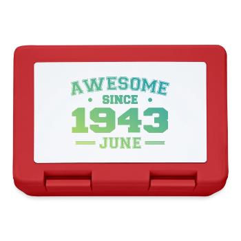 June 1943 Birthday Year 1943 June Gift 1943 - Lunchbox - red - Front