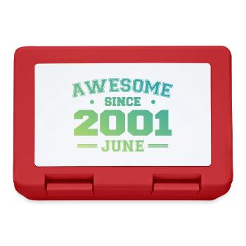 June 2001 Birthday Year 2001 June Gift 2001 - Lunchbox - red - Front