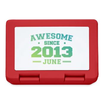 June 2013 Birthday Year 2013 June Gift 2013 - Lunchbox - red - Front
