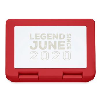 Juni 2020 Geburtstag Juni 2020 Juni Geschenk 2020 - Brotdose - Rot - Vorne