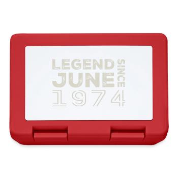 June 1974 Birthday June 1974 June Gift 1974 - Lunchbox - red - Front