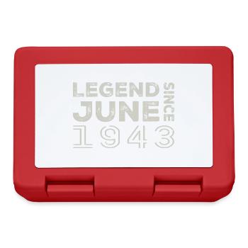 June 1943 Birthday June 1943 June Gift 1943 - Lunchbox - red - Front