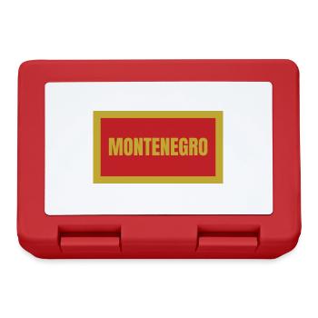 Montenegro Flagge - Brotdose - Rot - Vorne