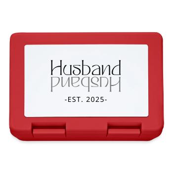 Ehemann Est. 2025 Ehepaar Matching Family - Brotdose - Rot - Vorne