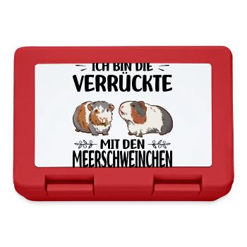 Guinea pig - Lunchbox - red - Front