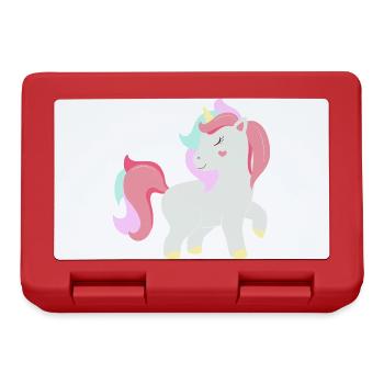 Licorne - licorne - Boîte à goûter - rouge - Devant
