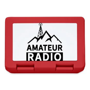 Amateurfunk Amateurfunker Radio - Brotdose - Rot - Vorne