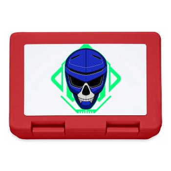 Totenkopf Roboter - Brotdose - Rot - Vorne
