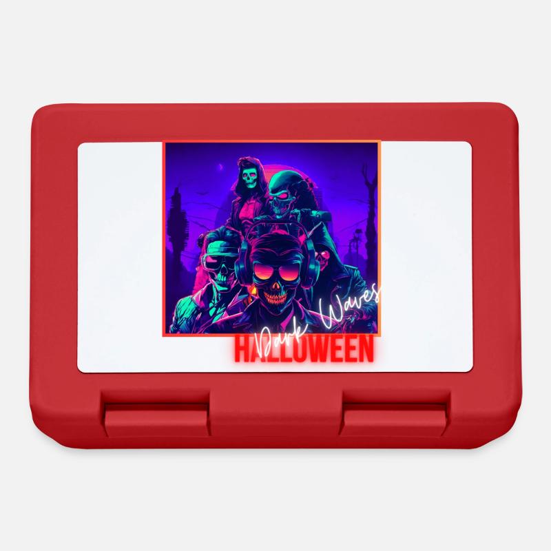 Dark Waves - Lunchbox - red