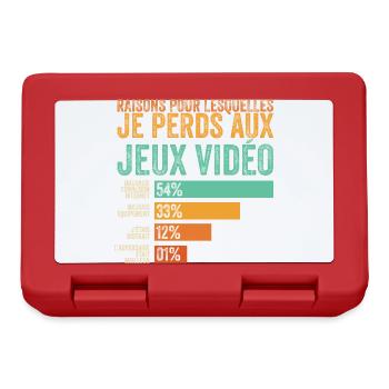 Gamer, ich verliere bei Videospielen - Brotdose - Rot - Vorne