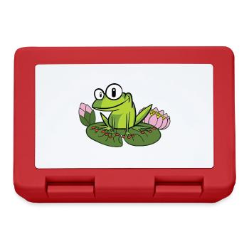 Verrückter Frosch - Brotdose - Rot - Vorne