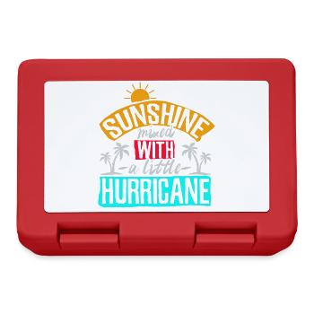 Sunshine mixed with a little Hurricane Sonne - Brotdose - Rot - Vorne