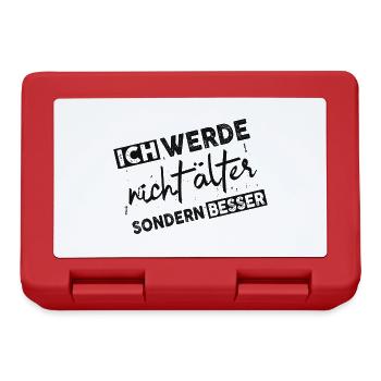 Älter werden - Brotdose - Rot - Vorne