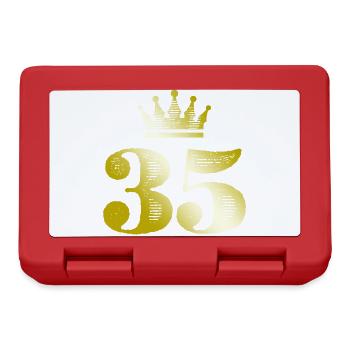 35 Number Crown Gold - Lunchbox - red - Front