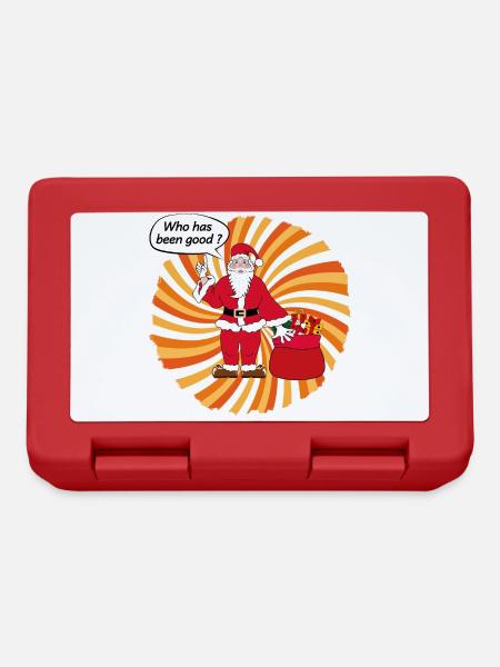 Pop art du Père Noël - Boîte à goûter - rouge