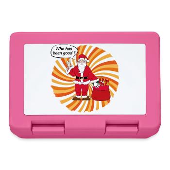 Santa Claus pop art - Lunchbox - pink - Front