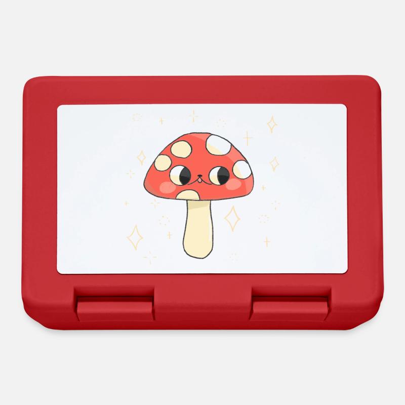Mushroom - Lunchbox - red