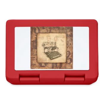 Art vintage pour les auteurs et les écrivains - Boîte à goûter - rouge - Devant