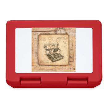 Art vintage pour les auteurs et les écrivains - Boîte à goûter - rouge - Devant