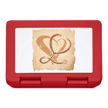 Arzt / Krankenschwester Vintage Stethoskop Art - Brotdose - Rot - Vorne