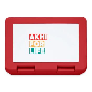 Akhi for Life - Brotdose - Rot - Vorne