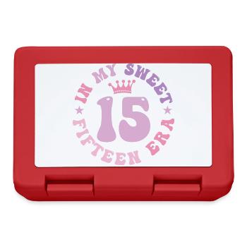 In My Sweet Fifteen Era 15th Birthday 15th - Lunchbox - red - Front