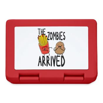 Zombie Frites Pomme de terre Halloween Humour - Boîte à goûter - rouge - Devant