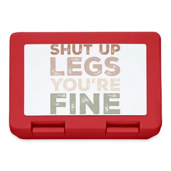 Shut Up Legs You're Fine Funny Runner Running - Boîte à goûter - rouge - Devant