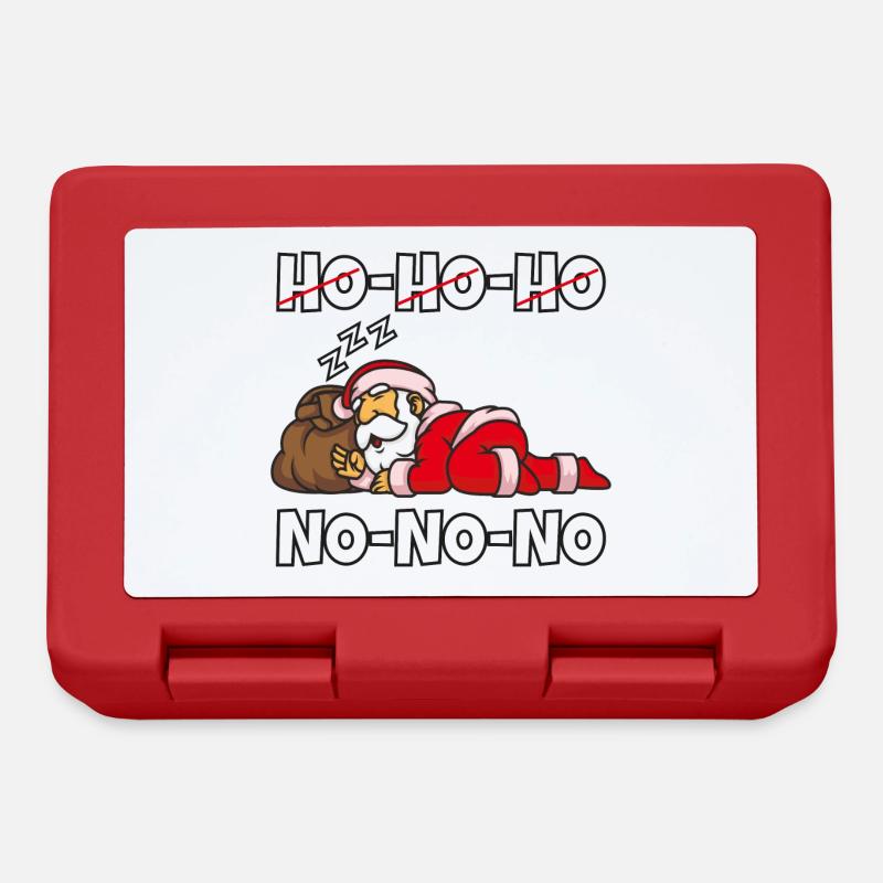 Fauler Weihnachtsmann - Brotdose - Rot