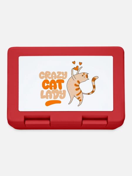 Crazy Cat Lady II - Boîte à goûter - rouge