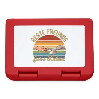 Pferdebesitzerin Pferd Beste Freunde Fürs Leben - Brotdose - Rot - Vorne