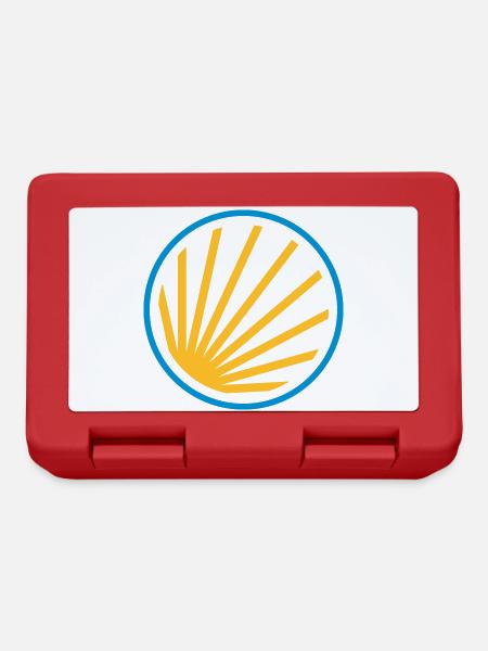 Symbole d'une coquille Saint-Jacques - Boîte à goûter - rouge
