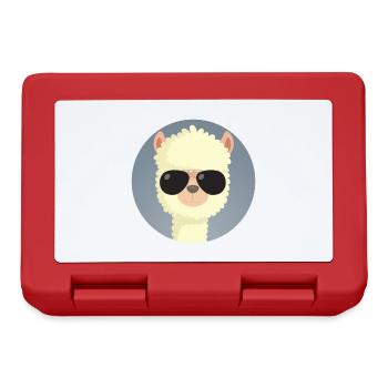 Lunettes de soleil en alpaga - Boîte à goûter - rouge - Devant