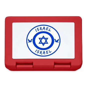 Israël cercle avec pavillon national cadeau - Boîte à goûter - rouge - Devant