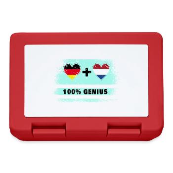 Allemagne et Pays-Bas 100 % génial / cadeau - Boîte à goûter - rouge - Devant