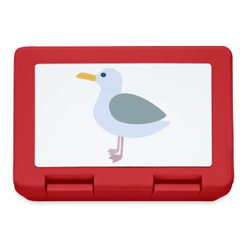 Mouette symbole mer mer enfants mer littoral déco - Boîte à goûter - rouge - Devant