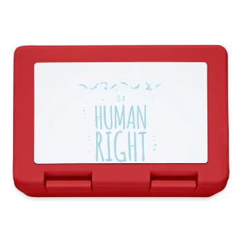 Water is a Human Right - Brotdose - Rot - Vorne
