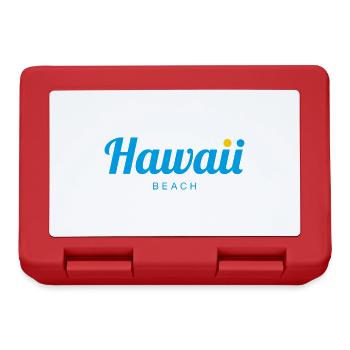 HAWAII Beach - Brotdose - Rot - Vorne