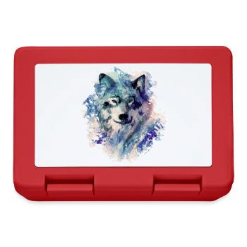 Wolf im Norden - Brotdose - Rot - Vorne