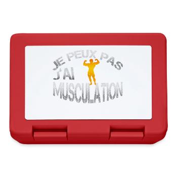 Musculation - Boîte à goûter - rouge - Devant
