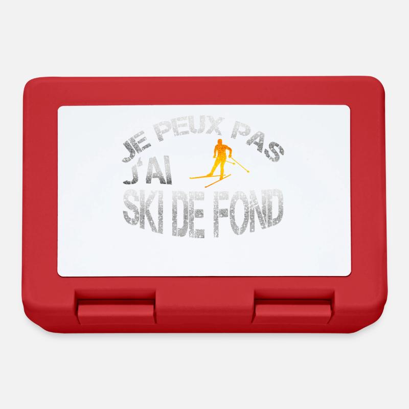 Ski de fond - Boîte à goûter - rouge