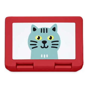 Süsse Katze - Brotdose - Rot - Vorne