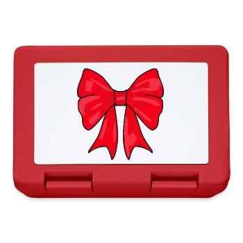 Bow gift hair bow Red hair bow - Lunchbox - red - Front